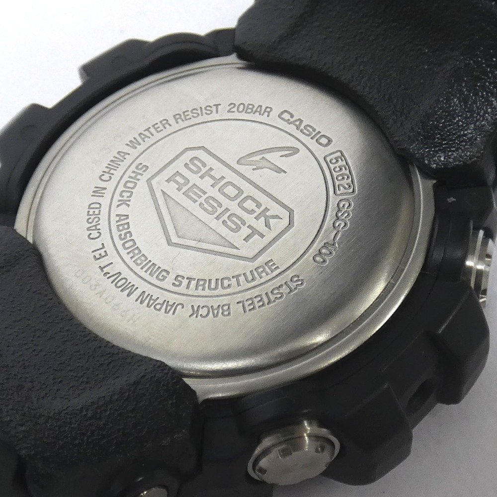 Dz785333 カシオ 腕時計 G-SHOCK マッドマスター GSG-100 ブラック ブラック文字盤 メンズ CASIO 中古・美品_画像6