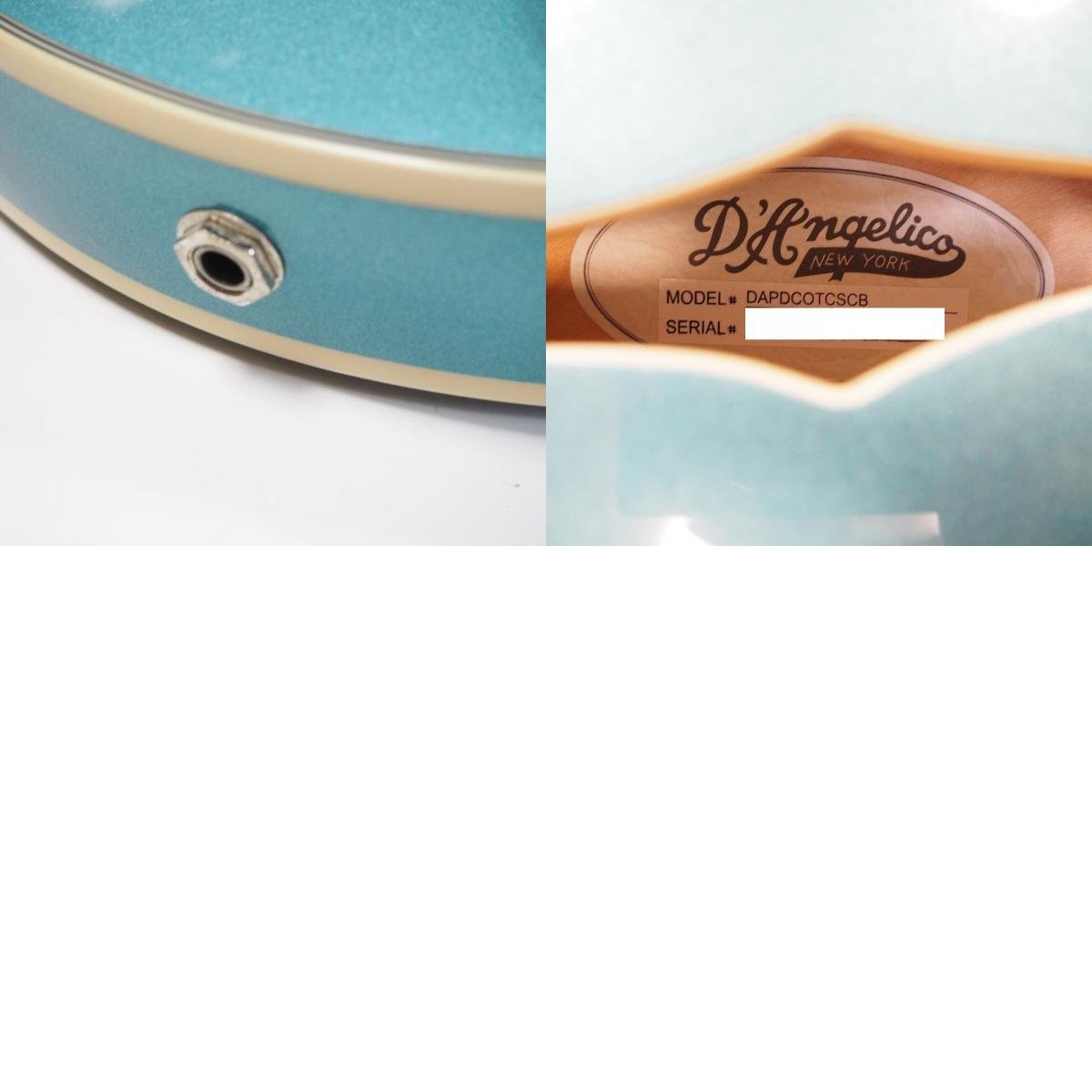 Th521621 ディアンジェリコ エレキギター Premier DC Ocean Turquoise オーシャン・ターコイズ DAPDCOTCSCB D'Angelico 美品・中古_画像10