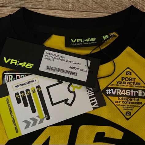 送料無料●新品タグ付●YAMAHA VR46 DOTTORONE Tシャツ バレンティーノ・ロッシ_画像6