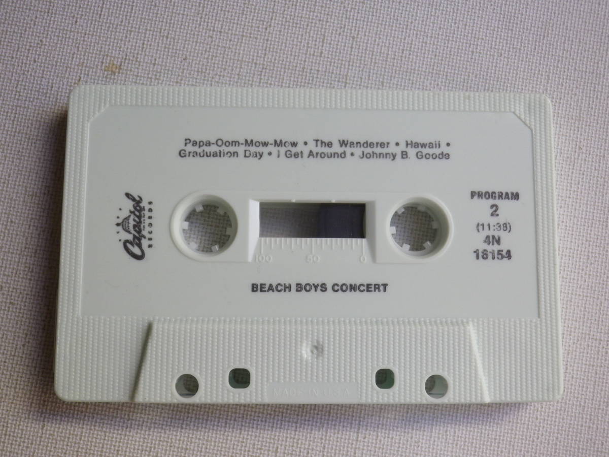 ◆カセット◆ビーチボーイズ　BEACH BOYS CONCERT 輸入版　 中古カセットテープ多数出品中！_画像6
