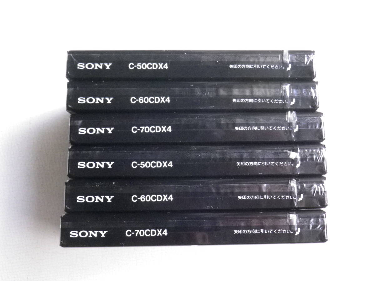 ●未開封カセットテープ SONY メタルポジション ６本セット CDix IV METAL 50×２本,60×2本,70×2本 未使用品_画像3