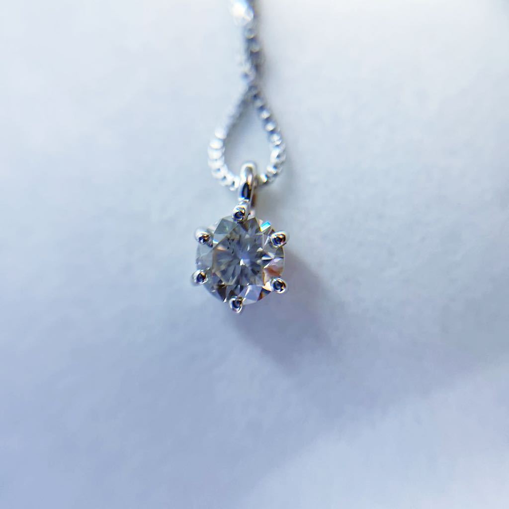 【未使用品】2023年10月購入 K18WG ダイヤモンド ネックレス 銀座 miwa プレゼント 女性用 アクセサリー_画像3