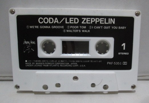 国内カセット レッド・ツェッペリン／LED ZEPPELIN 「最終楽章（コーダ）／Coda」歌詞カード欠品_画像6