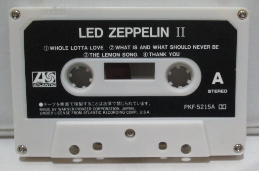 国内カセット レッド・ツェッペリン／LED ZEPPELIN 「セカンド／Ⅱ」歌詞カード欠品_画像6