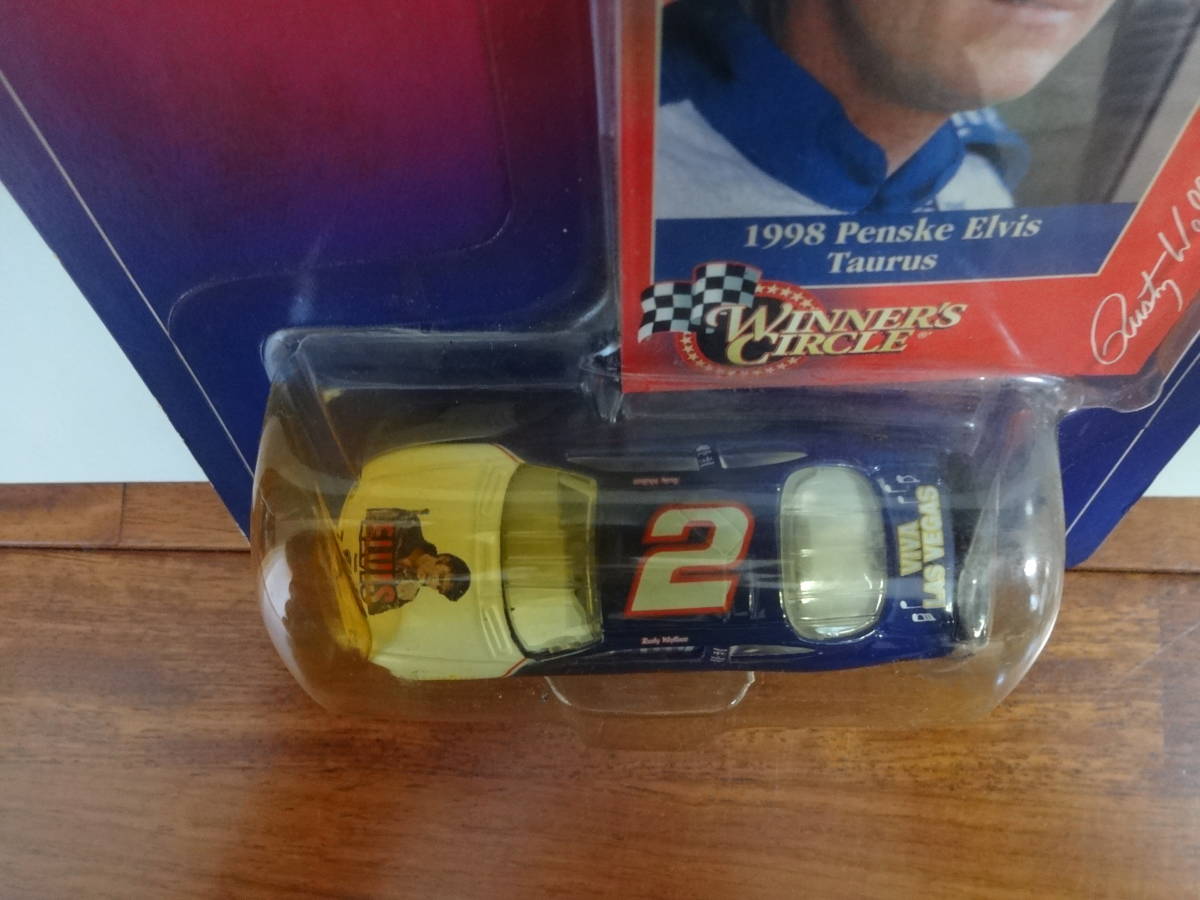レア WINNER'S CIRCLEエルビス プレスリー ELVIS PRESLEY FORD フォード 1998 #2 レーシングカー ナスカー ストックカー 当時物 ミニカー_画像3