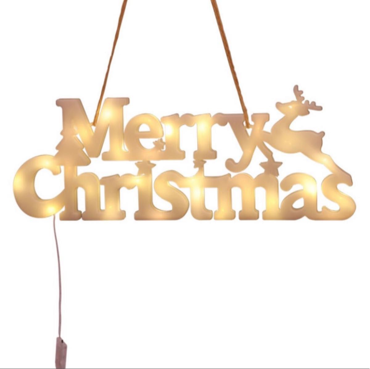 【クリスマス特価】クリスマスオーナメント 電飾飾り メリークリスマス デコレーション ガーランド イルミネーション 室内用