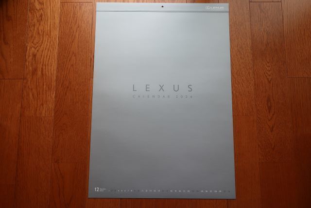 LEXUS レクサス 壁掛けカレンダー 2024年版_画像1