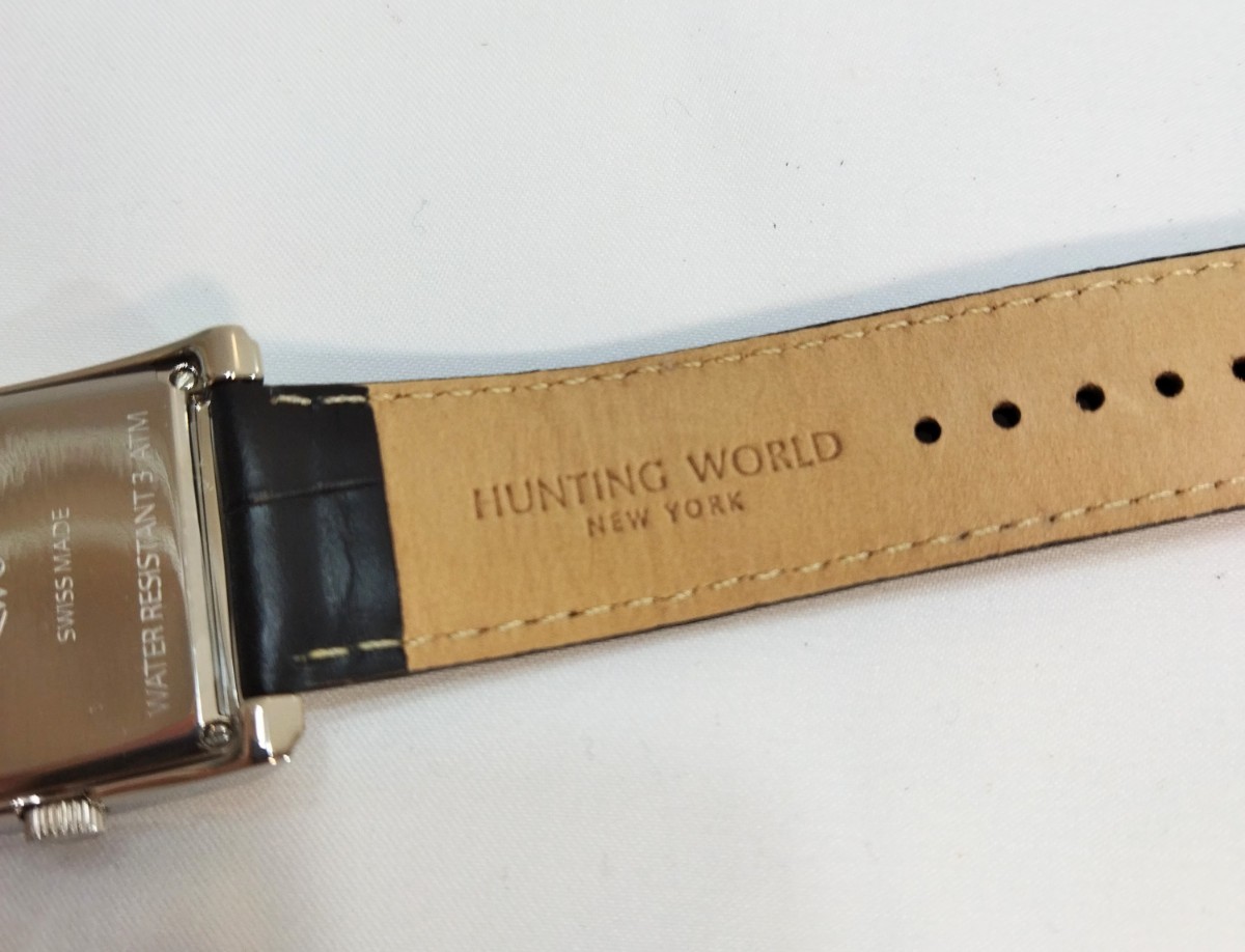 未使用品に近い☆【HUNTING WORLD】 HW-919　ハンティングワールド　腕時計　黒文字盤　005JHHU18_画像6