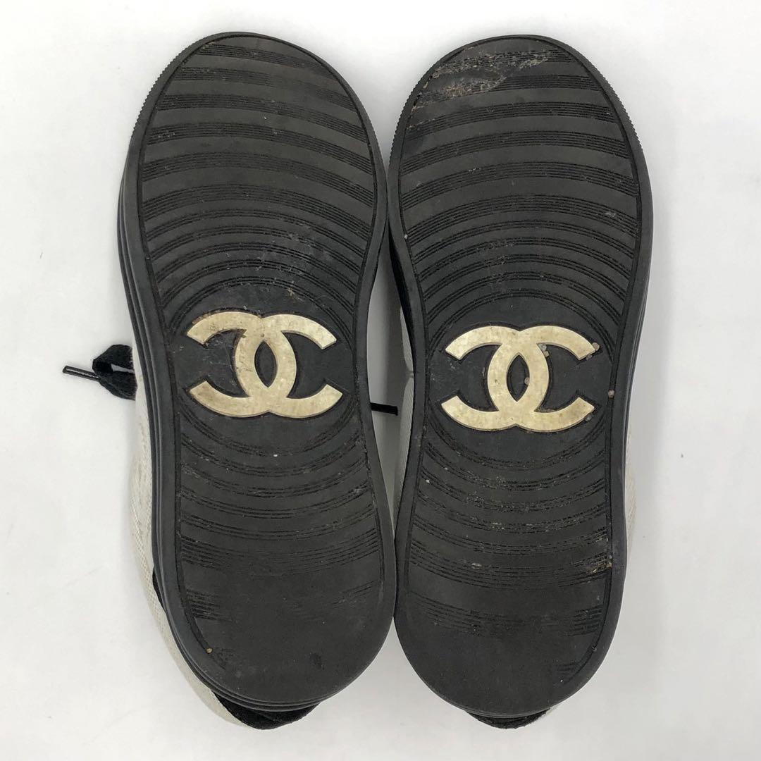 シャネル CHANEL ココマーク ローカットスニーカー マトラッセ