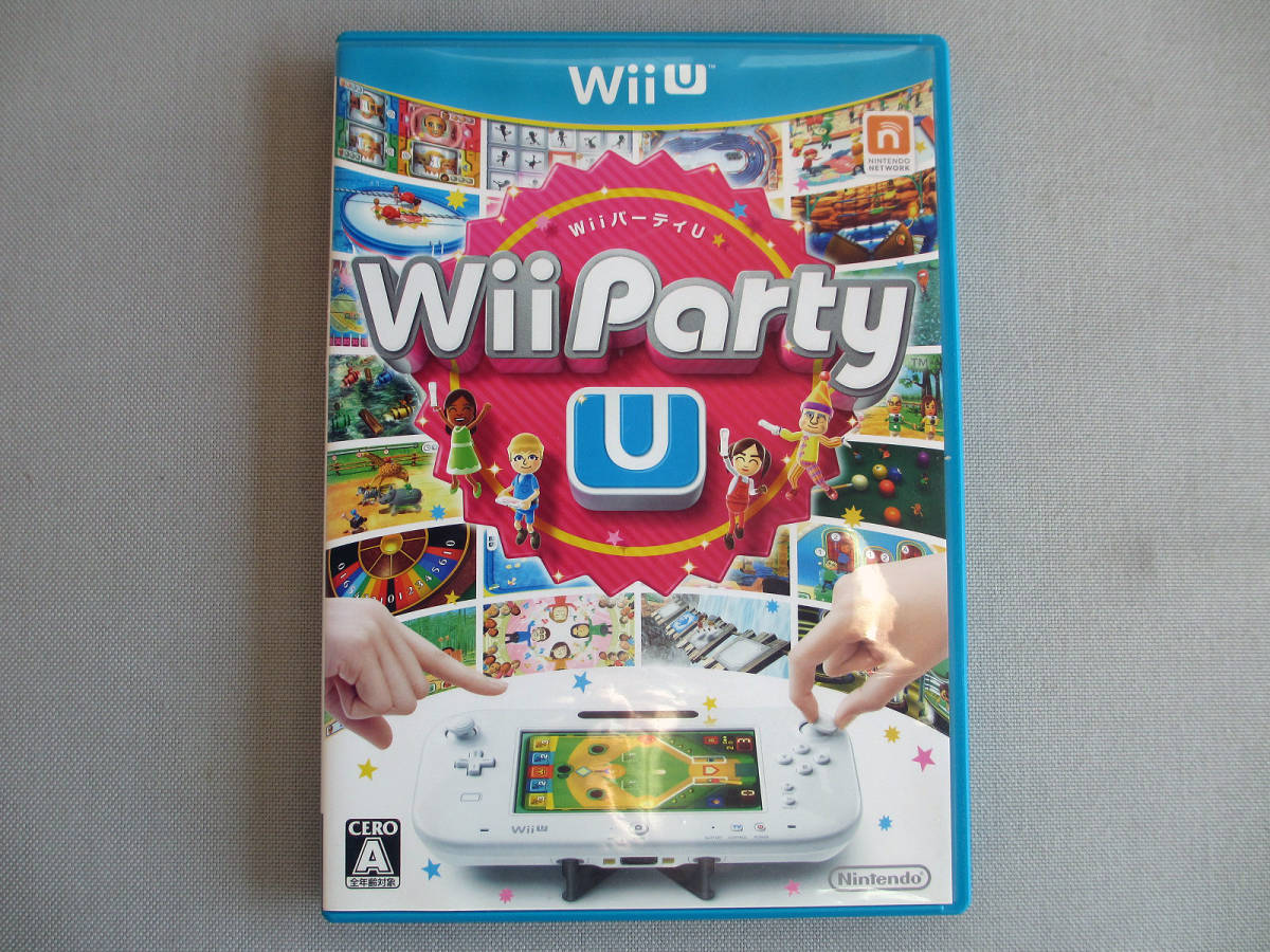 ★◆ 任天堂 Nintendo WiiU Wii Party U WiiパーティU 8種類の新感覚ゲーム GamePad 80種類のゲーム収録 ソフト 中古 Wii U ☆★_画像1