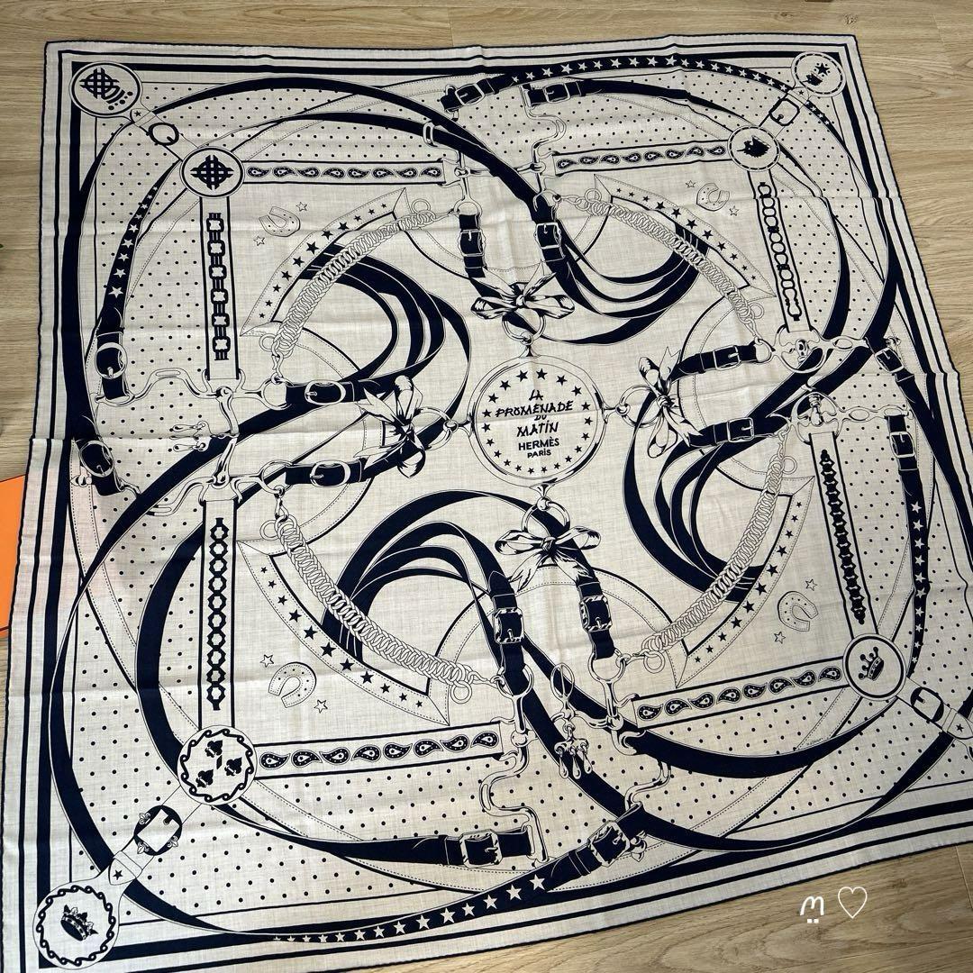 送料無料 HERMES エルメス カレ140 ジェアン 朝の散歩 バンダナ 送料無料 HERMES エルメス カレ140 ジェアン 朝の散歩 バンダナ
