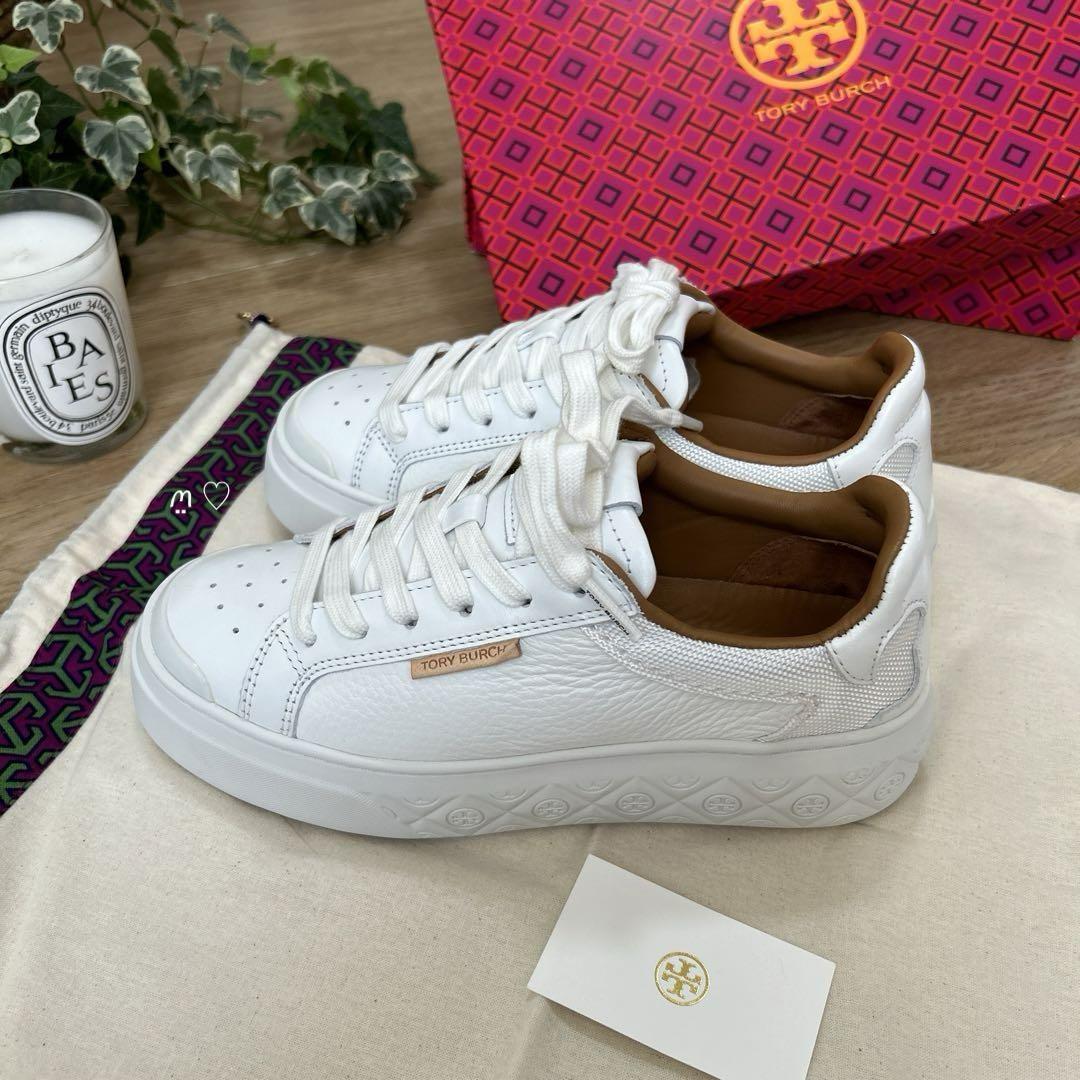 TORY BURCH/トリーバーチスニーカー 22.5/白/新品/未使用品-