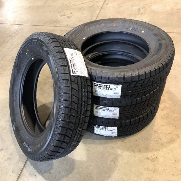 (BP002.7) 送料無料[4本セット] YOKOHAMA iceGUARD iG60　165/70R14 2020年製造以降 室内保管 スタッドレス アクア,ヴィッツ 165/70/14._画像1