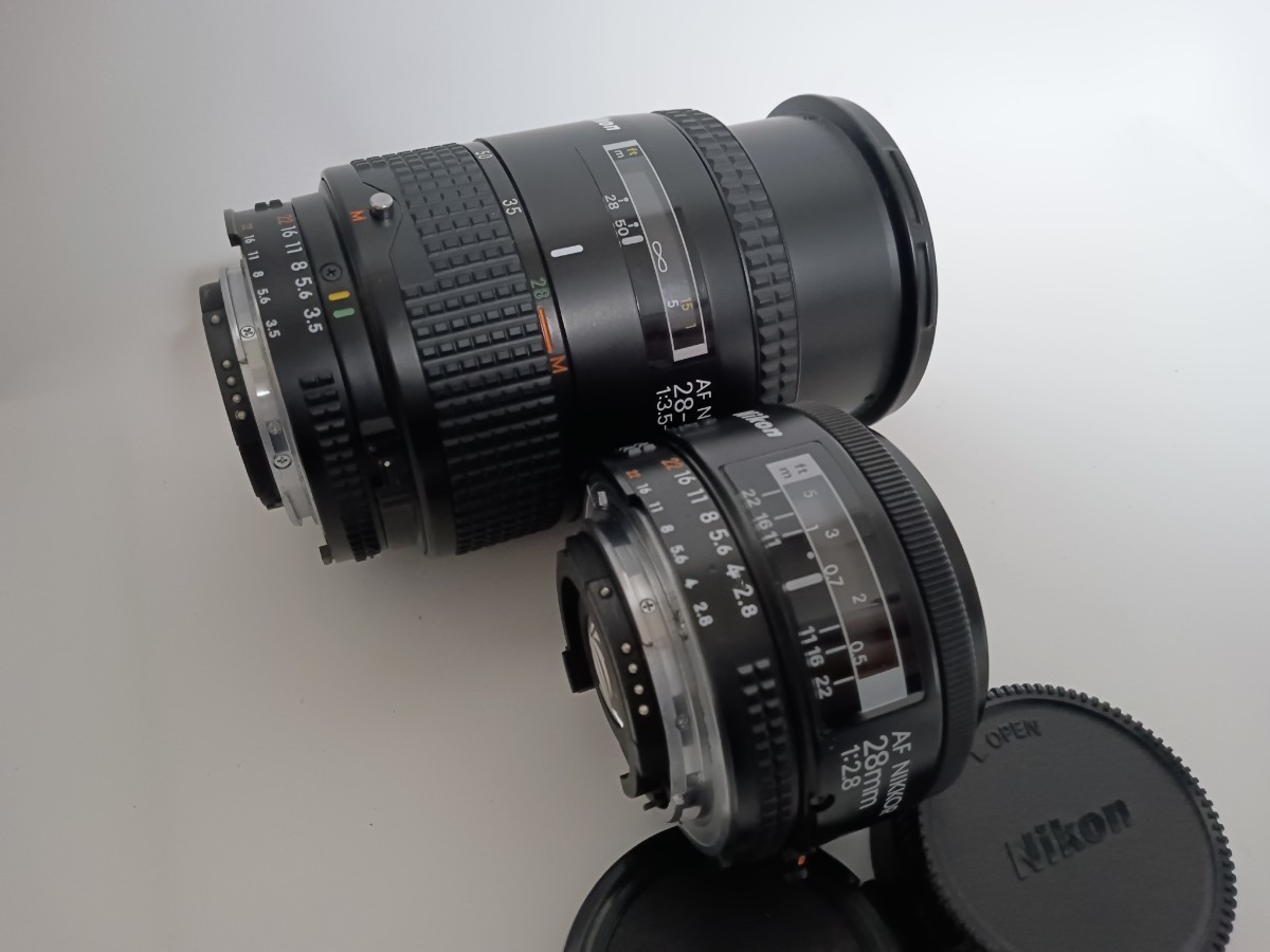 Nikon ニコン F-601 AF NIKKOR f/2.8 28mm f/3.5-4.5 28-85mm フィルムカメラ　小3_画像10