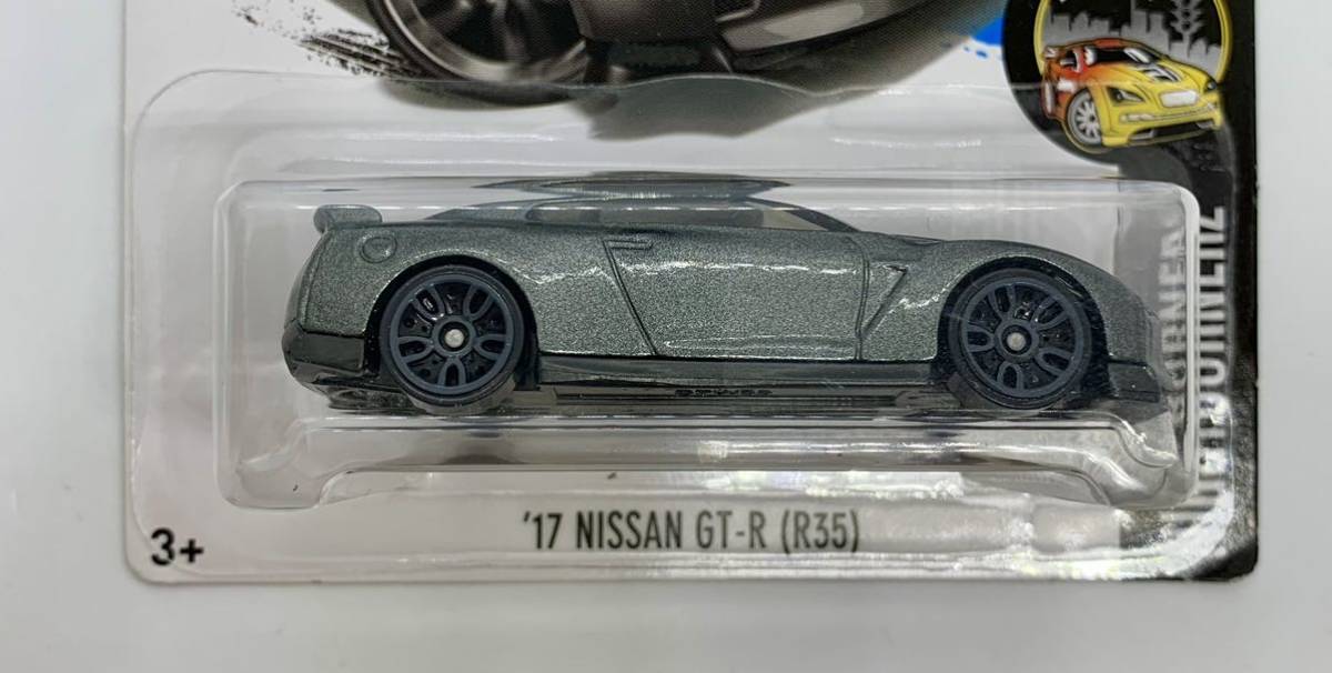 146// Hot Wheels ホットウィール '17 NISSAN SKYLINE GT-R (R35) グレーメタリック 日産 ニッサン スカイライン_画像1