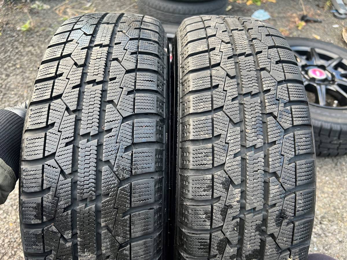 231206　バリ溝スタッドレスアルミホイール4本セット　175/65R14 82Q トーヨーガリット GIZ 2021年 D.D.S 14×5.5J 4H 100PCD ET38 ハブ67_画像4