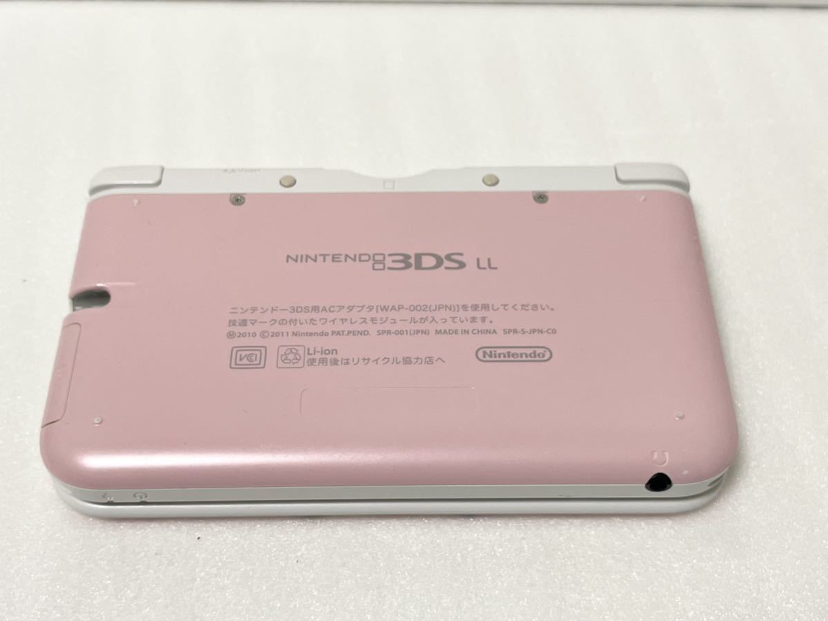 【1円・美品】Nintendo 3DS LL 本体 ピンク×ホワイト ニンテンドー 任天堂 中古 動作確認済 ゲーム_画像2