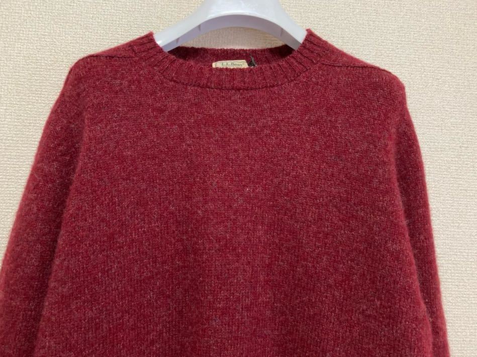 70's 80's ヴィンテージ L.L.Bean エルエルビーン SHETLAND WOOL シェットランドウール ウール ニット セーター 英国製 L /スコットランド