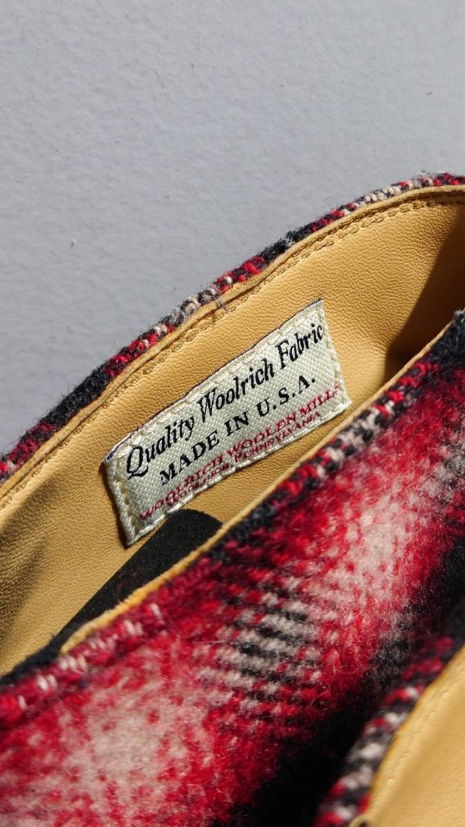 Clarks “Woolrich MADE IN USA Fabric” デザート ブーツ GB9 27.5cm スウェードレザー×ウールフランネル クラークス ウールリッチ_画像5
