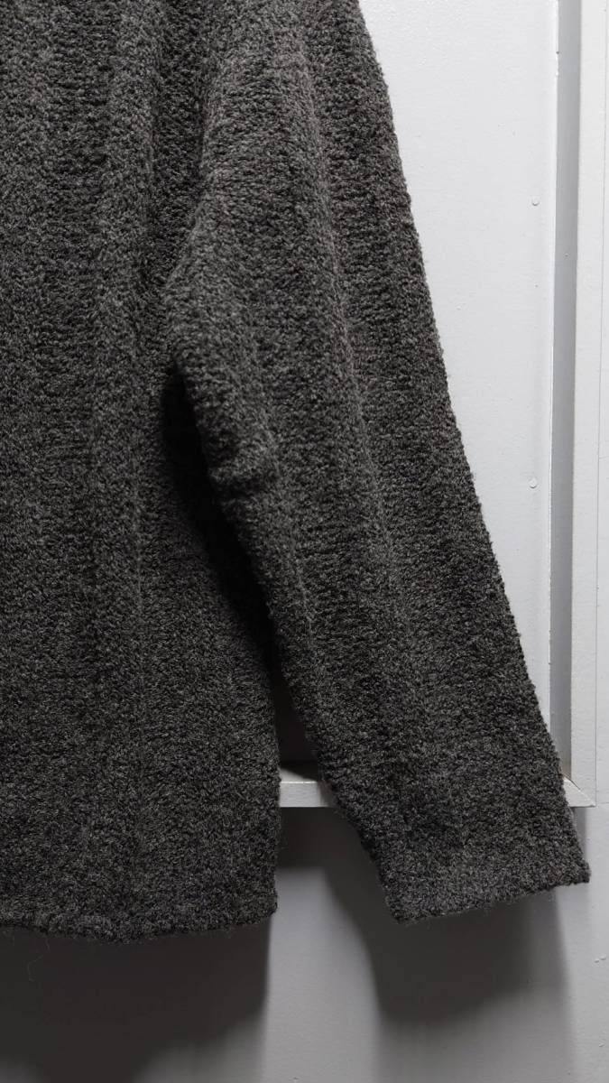 90*s Calvin Kleinta-toru шея пирог ru вязаный свитер угольно-серый L Calvin Klein ck