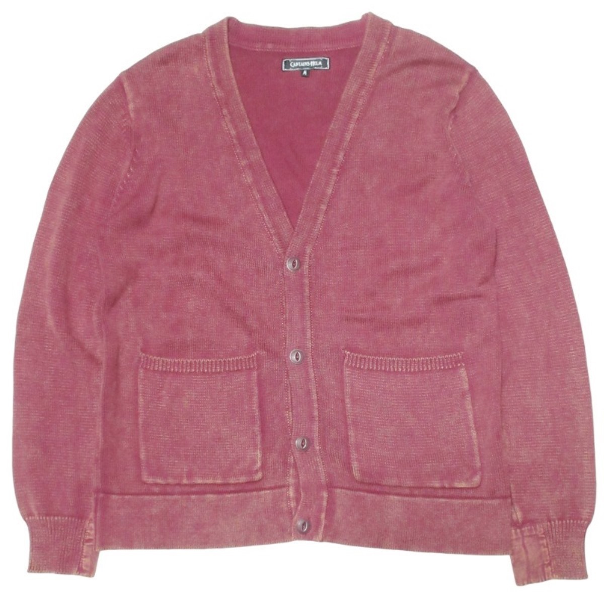 定価18,700円 キャプテンズ ヘルム CAPTAINS HELM PIGMENT COTTON CARDIGAN ピグメント 加工 コットン カーディガンの画像1