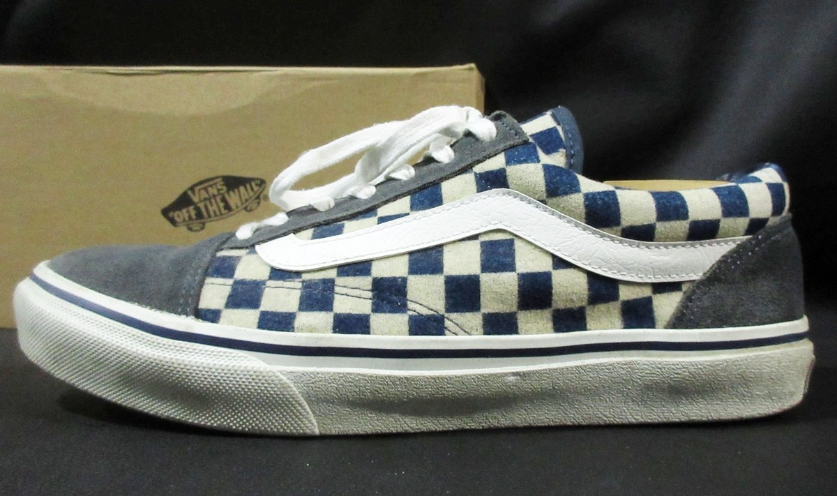 バンズ VANS オールド スクール ジャパンインディゴ OLD SKOOL JAPAN INDIGO V36CL INDIGO 568042-0001 スニーカー 靴 チェッカーフラッグの画像2