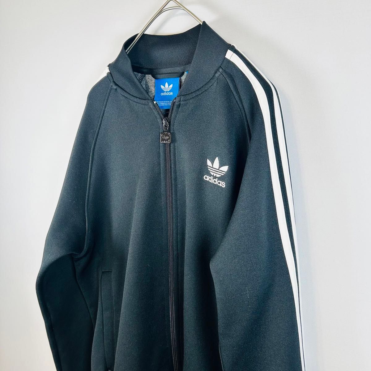 アディダス　オリジナルス　 トラックジャケット トレフォイルロゴ 黒　 adidas ジャージ　