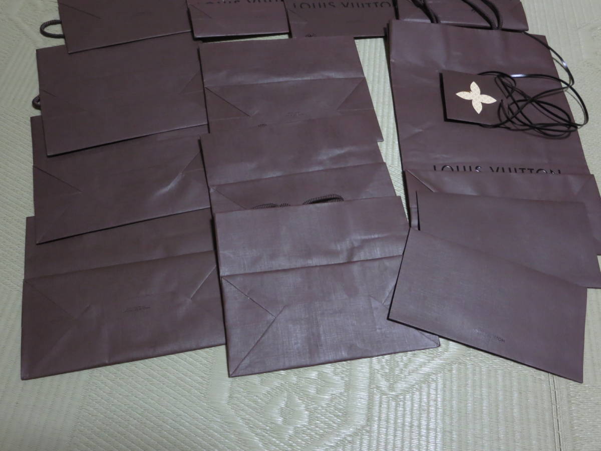  ルイ・ヴィトン 紙袋　薄茶色8枚セット＋濃茶色11枚セット　LOUIS VUITTON　合計19枚_画像10