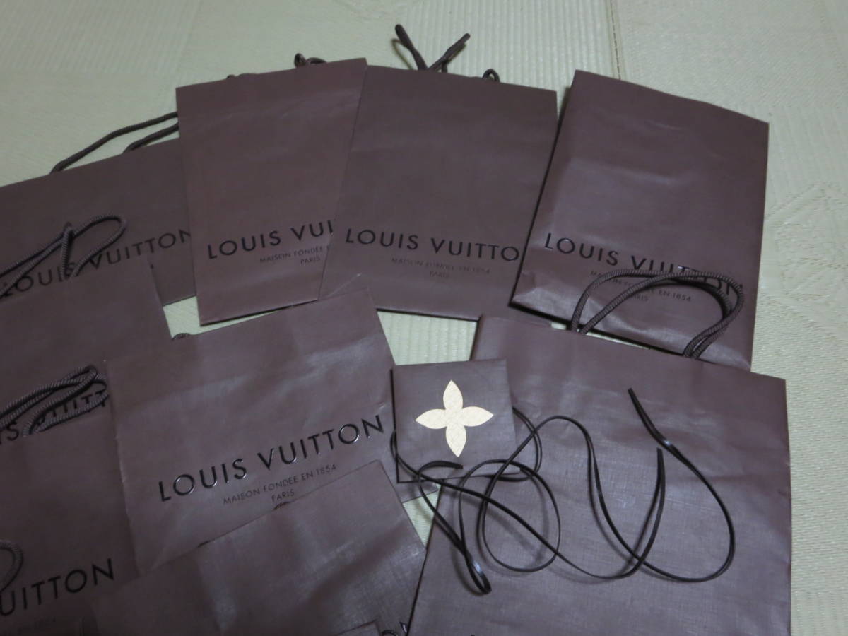  ルイ・ヴィトン 紙袋　薄茶色8枚セット＋濃茶色11枚セット　LOUIS VUITTON　合計19枚_画像8