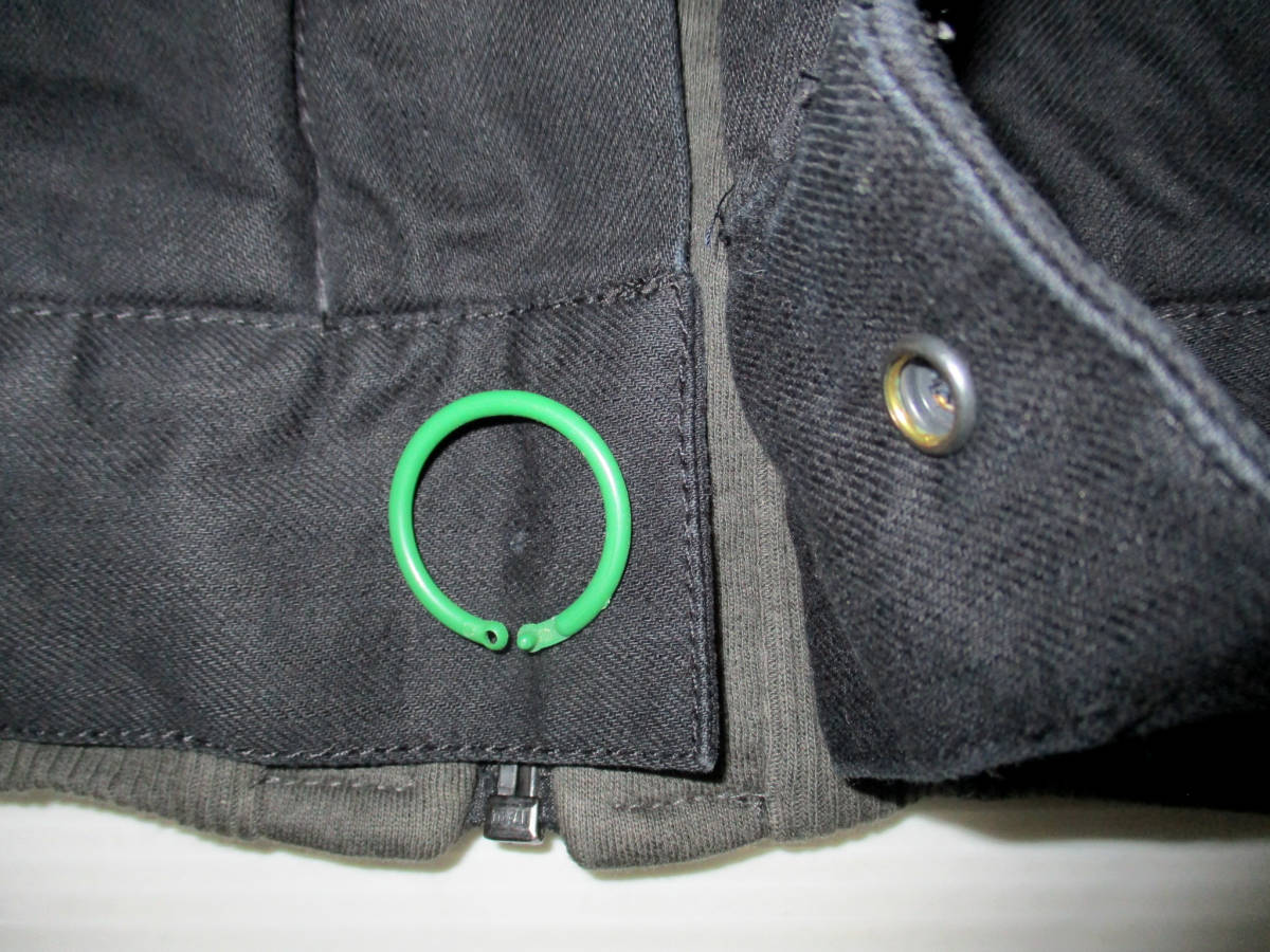 バンズ 　ヴァンズ VANS コットンフードジャケット　レイヤード　黒×グレー系　サイズ　L　　　　　（３E　ハ大_画像5
