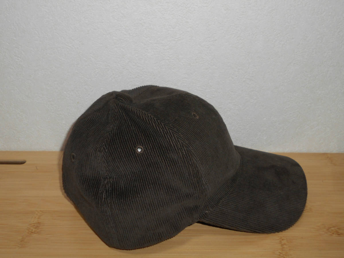 阪神タイガース　キャップ 　帽子　コーデュロイ素材　ダークブラウン　　サイズ　フリーサイズ　　（３F　ハ_画像4