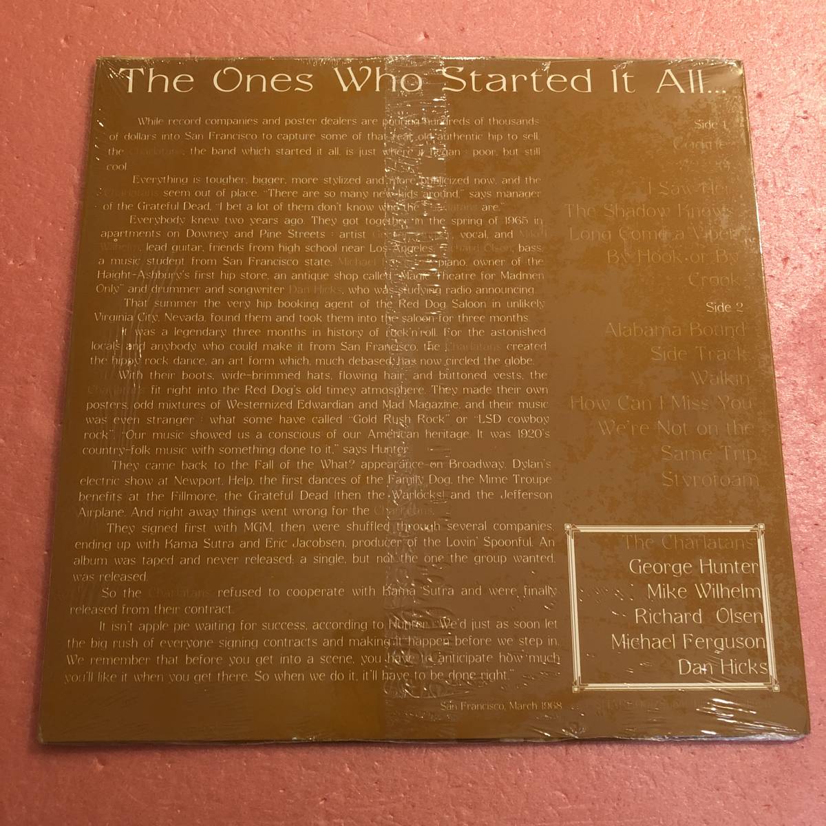 美品 LP シュリンク付 The Charlatans The Ones Who Started It All... ザ シャーラタンズ サイケフォーク カントリー_画像3