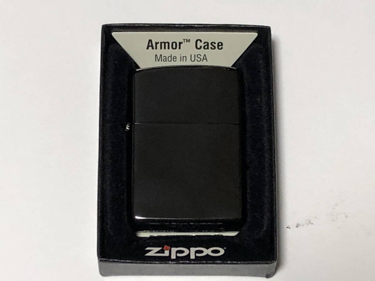 未着火 ZIPPO アーマーケース チタンコーティング ネオブラック 2012年製 Armor Case ビンテージ アメリカ 喫煙具 タバコ MADE IN USA_画像1