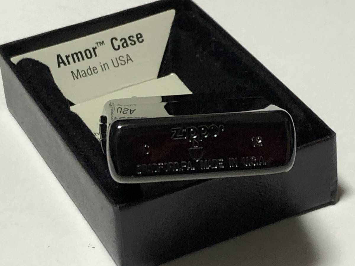 未着火 ZIPPO アーマーケース チタンコーティング ネオブラック 2012年製 Armor Case ビンテージ アメリカ 喫煙具 タバコ MADE IN USA_画像6