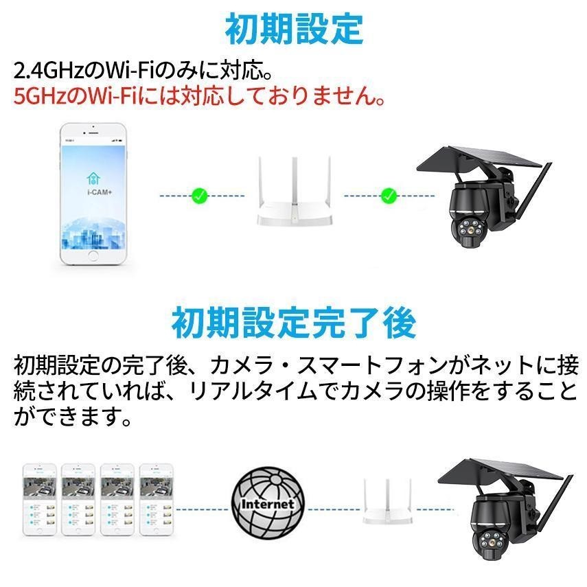 熱売り 防犯カメラ ワイヤレス 屋外 ソーラー 家庭用 監視カメラ wifi 500万画素 高画質 小型 ネットワークカメラ 工事不要 防犯 1年保証_画像7