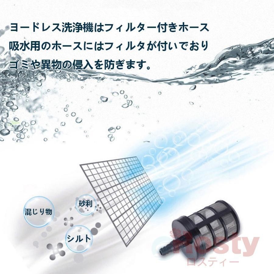 高圧洗浄機 コードレス 充電式 マキタ バッテリー併用 最大吐出圧力4MPa 自吸式 家庭用 軽量 洗車 5つのギアモード 強力 女性 大掃除_画像8