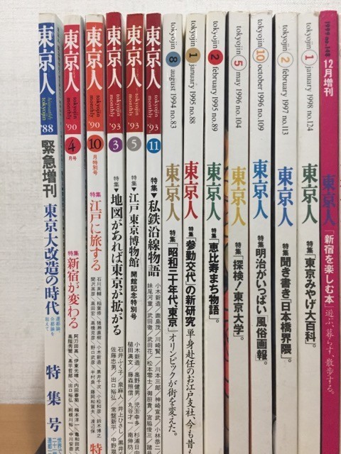 雑誌 東京人 1988年～2013年 不揃いまとめて28冊セット_画像2