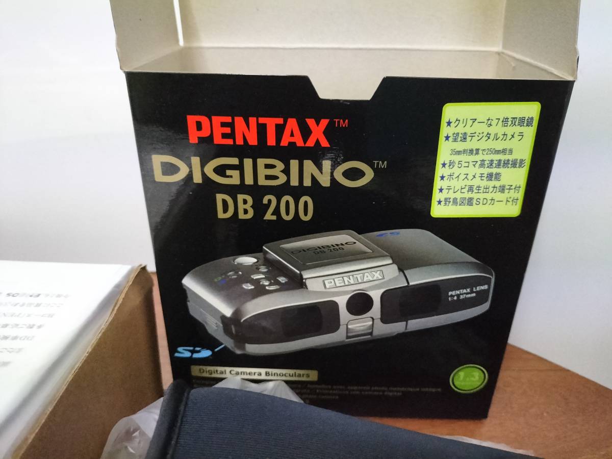 未使用 PENTAX(ペンタックス) デジタルカメラ機能付 双眼鏡 DIGIBINO DB200 デジビノ SDカードスロット搭載 デジカメ+双眼鏡_画像3