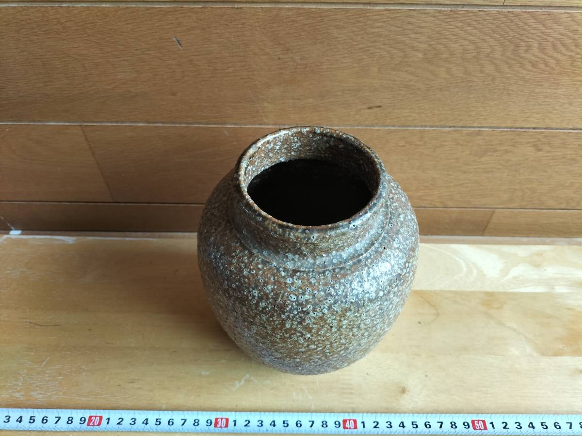 コレクション　昭和　レトロ　アンティーク　壺　花瓶　茶系　陶器　置物　飾り_画像2