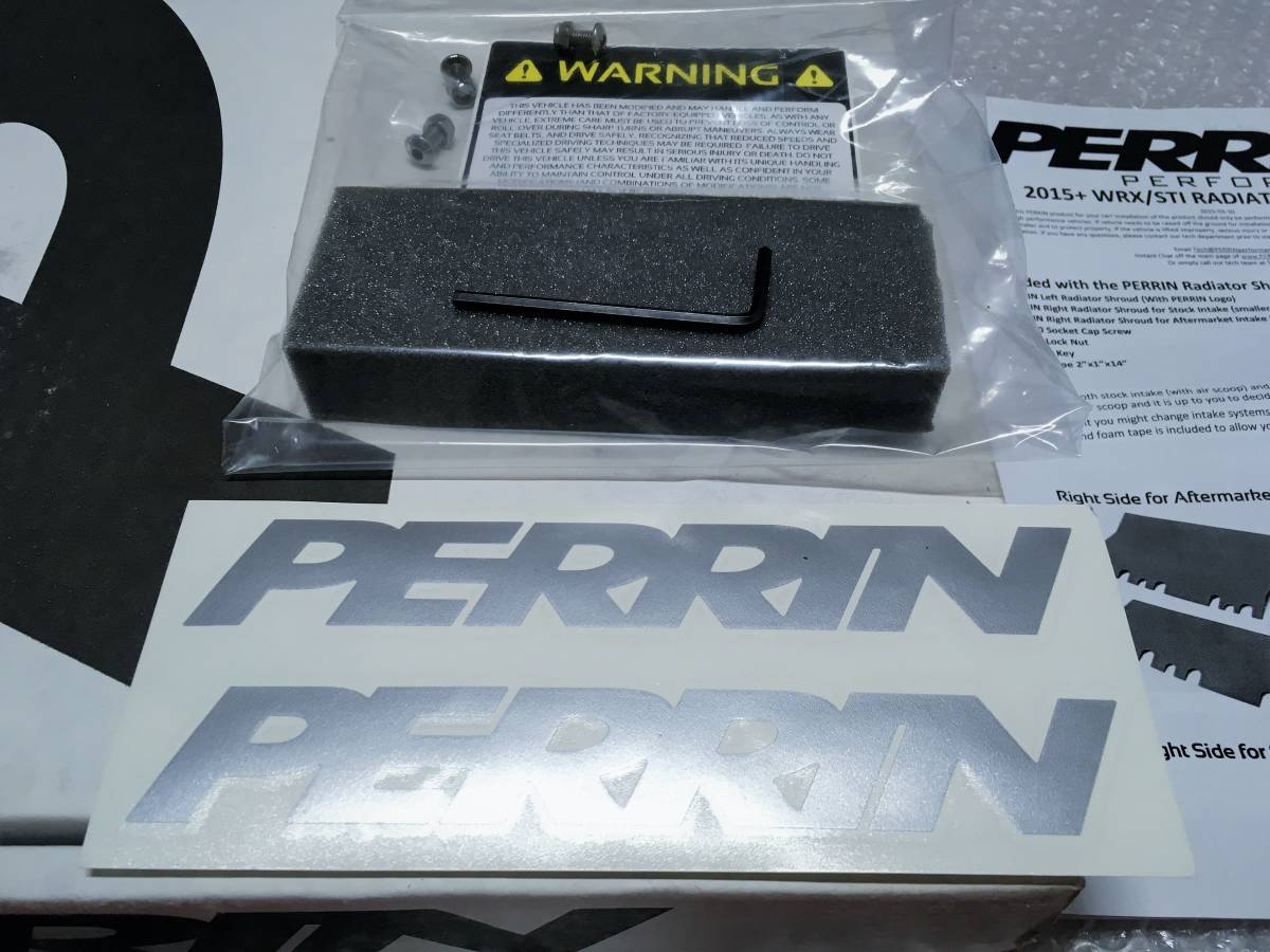 極上 美品♪ PERRIN ラジエター ラジエーター シュラウド レッド スバル WRX S4 VA VAB VAG STI エンジン クーリング フード パネル_画像7