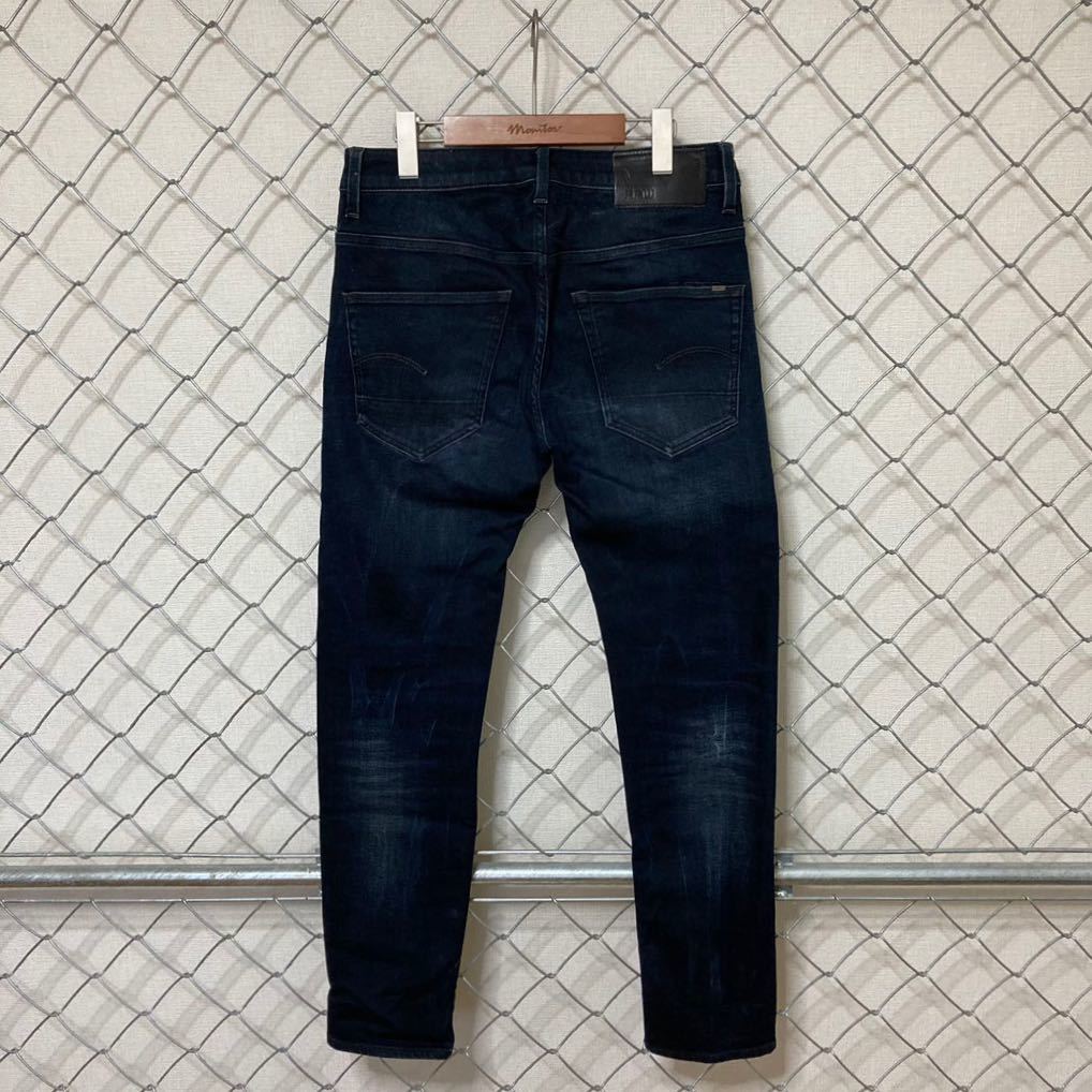 G-STAR RAW ジースターロウ 3301 SLIM ストレッチ デニムパンツ ジーンズ ボタンフライ 30x32_画像4