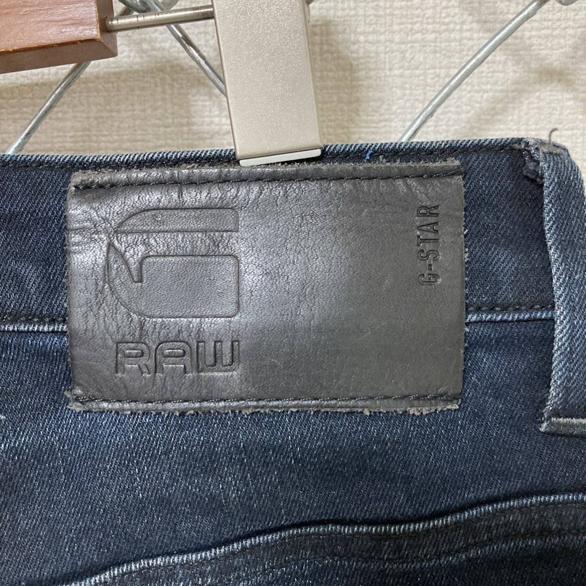 G-STAR RAW ジースターロウ 3301 SLIM ストレッチ デニムパンツ ジーンズ ボタンフライ 30x32_画像7