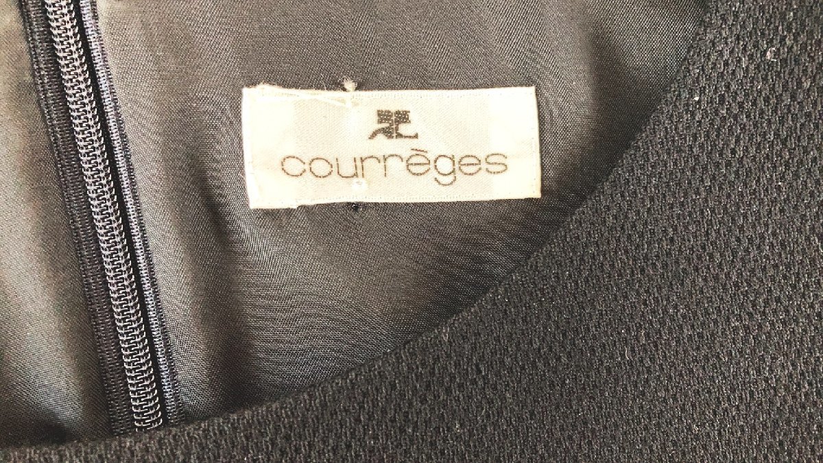  б/у одежда хорошая вещь женский Courreges courreges темно-синий серия короткий рукав One-piece размер 13AR LM-9 20231212