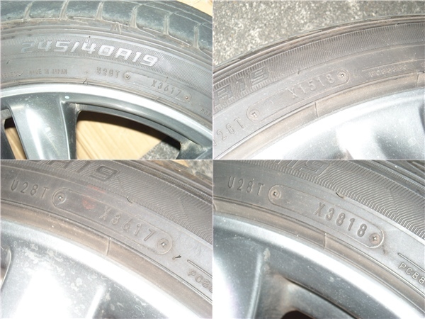 Y50後期フーガ　タイプS純正　19インチ　エンケイ製ホイール　245/40R19ルマンVバリ溝　中古美品_画像7