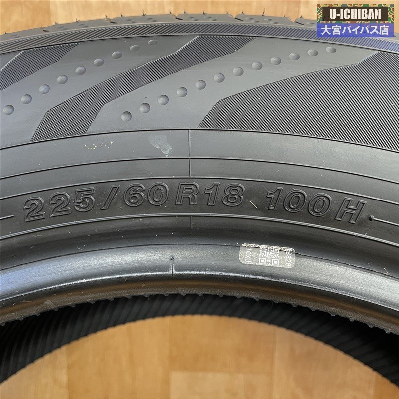 新車外し サマータイヤ 4本セット ほぼ10分山 ヨコハマ アドバンV03 225/60R18 100H 40アルファード レクサスNX RAV4 ハリアー等 004_画像4