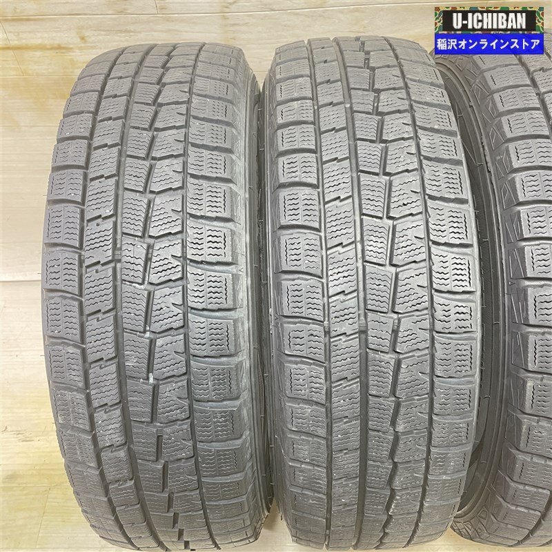 E12ノート 等 アクセルスリー 5.5-14+42 4H100 ダンロップ WM01 185/70R14 14インチ スタッドレス 4本セット 009k_画像8