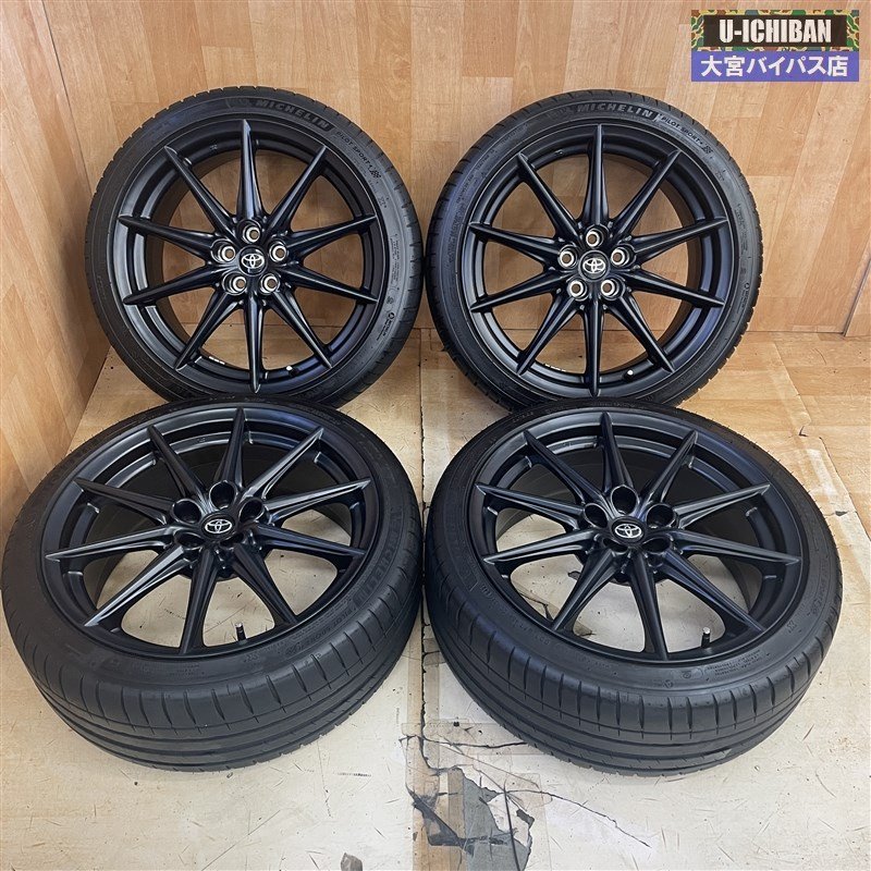 トヨタ GR86 純正 18インチ 7.5J +48 5H 100 & ミシュラン パイロットスポーツ4 215/40R18 85Y 4本セット 86 BRZ等に ◇004_画像1