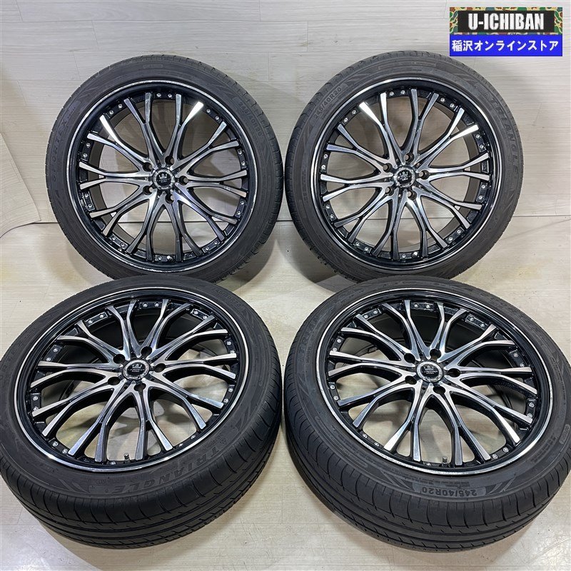 アルファード ヴェルファイア 等 ロクサーニ 8-20+45 5H114.3 TRIANGLE SPORTEX TSH11 245/40R20 20インチ 4本セット 009_画像1