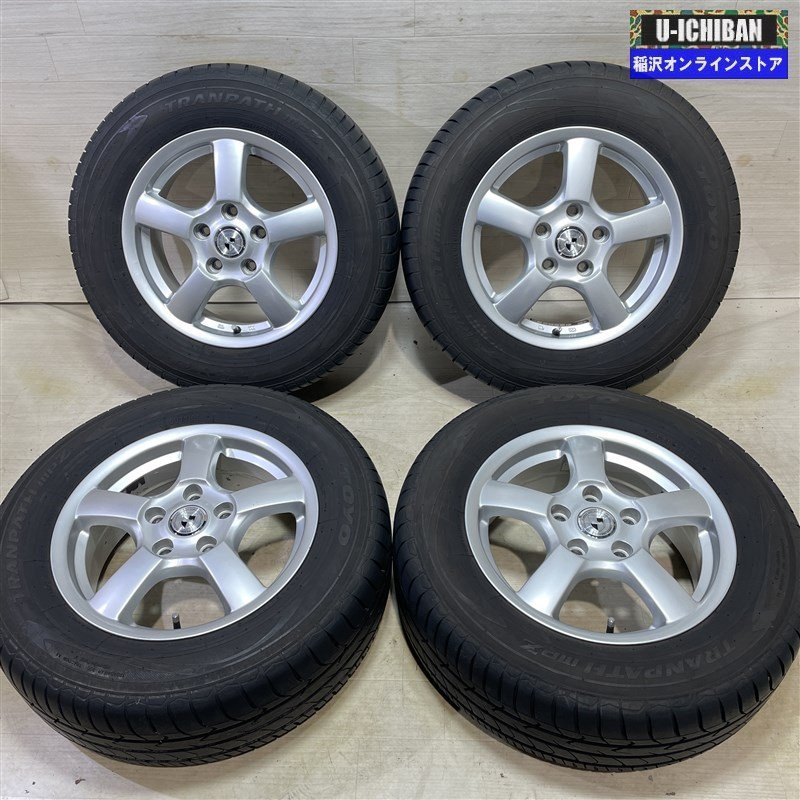 MPV カムリ クラウン 等 PRASIVO 6-15+45 5H114.3 2020年製 トーヨー トランパスMPZ 205/65R15 15インチ 4本セット 009_画像1