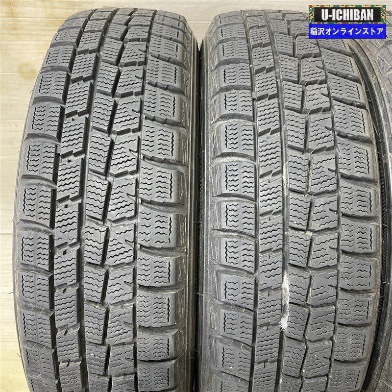 ダイハツ 純正 ホイール 4.5-13+45 4H100 ダンロップ WM01 155/65R13 13インチ スタッドレス 4本セット 009_画像9